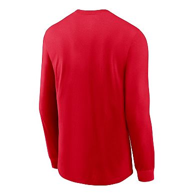 Men's Nike Scarlet Rutgers Scarlet Knights Legend Dri-FIT Long Sleeve T-Shirt