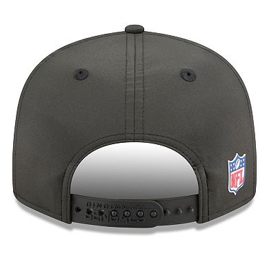 Men's New Era Black Cincinnati Bengals 2025 Sideline Split Panel 9FIFTY Snapback Hat