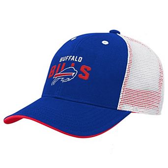 Youth Outerstuff Royal Buffalo Bills Core Lockup Trucker Adjustable Hat