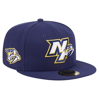 Men's New Era Navy Nashville Predators Deceptor 59FIFTY Fitted Hat