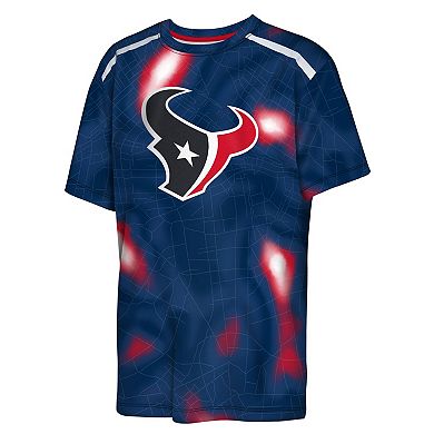 Youth Outerstuff Navy Houston Texans End Zone Dri-Tek T-Shirt