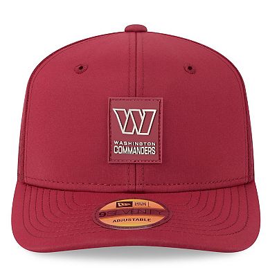 Men's New Era Burgundy Washington Commanders 2025 Sideline 9SEVENTY Trucker Adjustable Hat