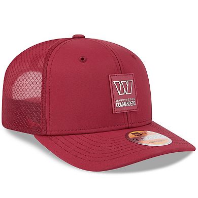 Men's New Era Burgundy Washington Commanders 2025 Sideline 9SEVENTY Trucker Adjustable Hat