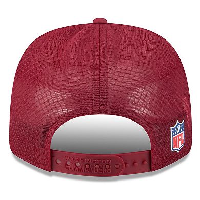 Men's New Era Burgundy Washington Commanders 2025 Sideline 9SEVENTY Trucker Adjustable Hat