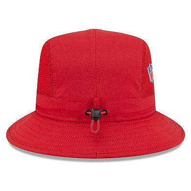 Men's New Era Red Tampa Bay Buccaneers 2025 Sideline Bucket Hat