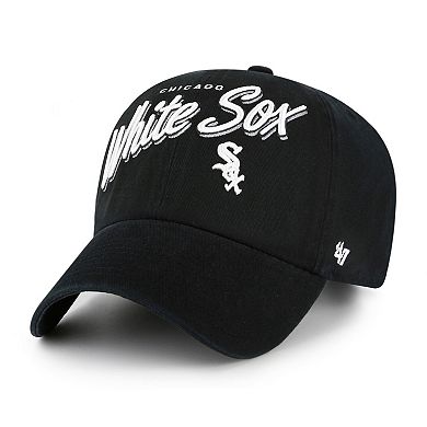 Women's '47 Black Chicago White Sox Ariana Clean Up Adjustable Hat