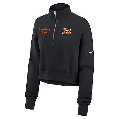 Women's Nike Black Cincinnati Bengals Primetime Phoenix Half-Zip Sweatshirt