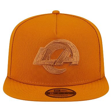 Men's New Era Brown Los Angeles Rams Color Pack A-Frame 9FIFTY Snapback Hat