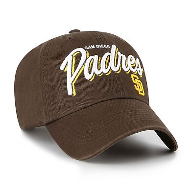 Women's '47 Brown San Diego Padres Ariana Clean Up Adjustable Hat