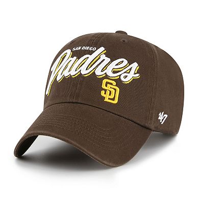 Women's '47 Brown San Diego Padres Ariana Clean Up Adjustable Hat