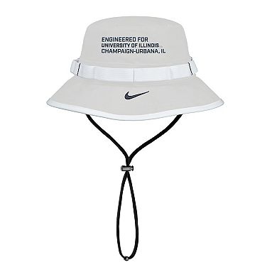 Men's Nike Gray Illinois Fighting Illini 2025 On-Field Boonie Performance Bucket Hat