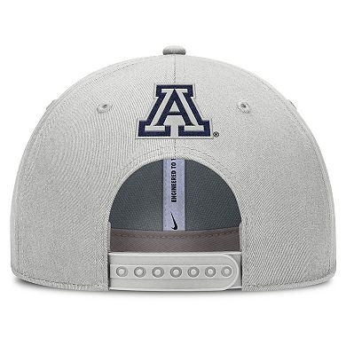 Men's Nike Gray Arizona Wildcats 2025 Sideline Dust Pinched Rise Adjustable Hat