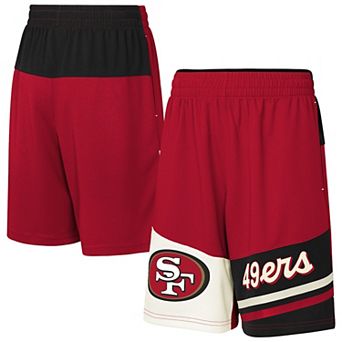 Youth Scarlet San Francisco 49ers Fandemonium Mesh Shorts
