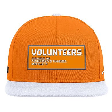 Men's Nike Tennessee Orange/White Tennessee Volunteers 2025 On-Field Patch Pro Dri-FIT Snapback Hat