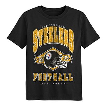 Preschool Outerstuff Black Pittsburgh Steelers Kick Off T-Shirt