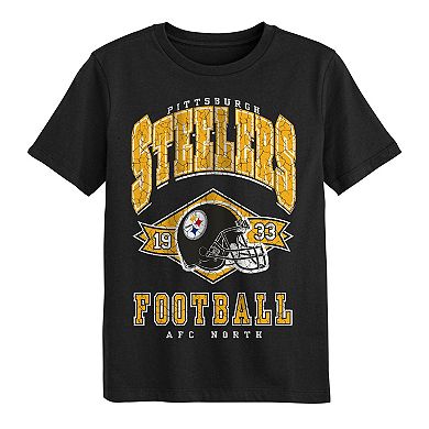 Preschool Outerstuff Black Pittsburgh Steelers Kick Off T-Shirt
