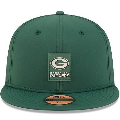 Men's New Era Green Green Bay Packers 2025 Sideline 59FIFTY Fitted Hat
