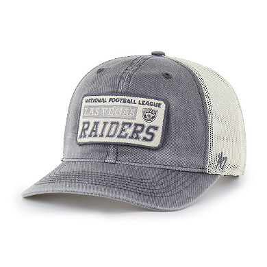 Men's '47 Charcoal Las Vegas Raiders Canteen Relaxed Trucker Adjustable Hat
