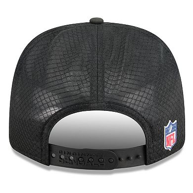Men's New Era Black Cincinnati Bengals 2025 Sideline 9SEVENTY Trucker Adjustable Hat