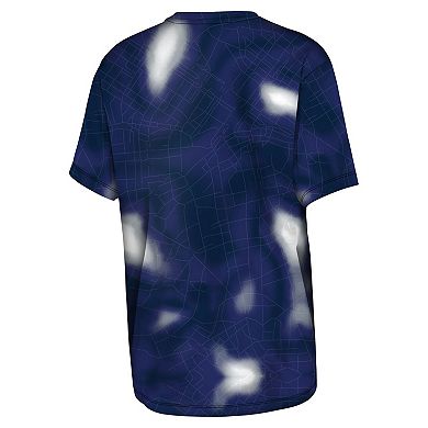 Youth Outerstuff Navy Dallas Cowboys End Zone Dri-Tek T-Shirt