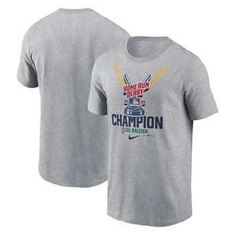 Men's Nike Cal Raleigh Heather Gray Seattle Mariners 2025 Home Run Derby Champion T-Shirt