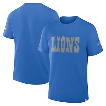 Men's Fanatics Blue Detroit Lions Elevated Classic Legacy T-Shirt