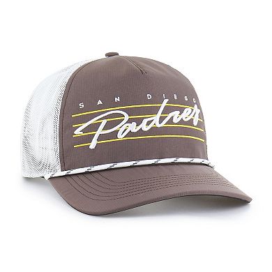 Men's '47 Brown San Diego Padres Brrr Downburst Mesh Hitch Adjustable Hat