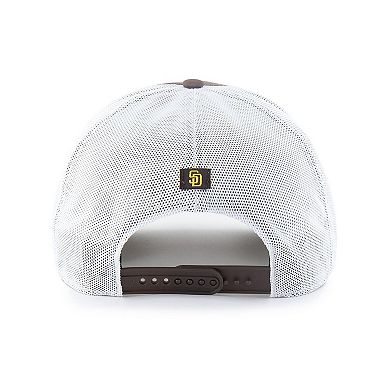 Men's '47 Brown San Diego Padres Brrr Downburst Mesh Hitch Adjustable Hat