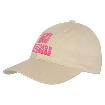 Girls Youth Outerstuff Cream Las Vegas Raiders Blitz Adjustable Hat