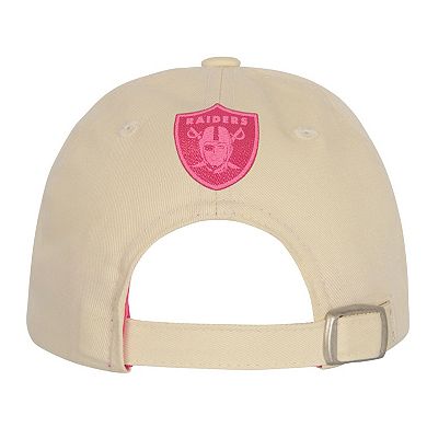 Girls Youth Outerstuff Cream Las Vegas Raiders Blitz Adjustable Hat