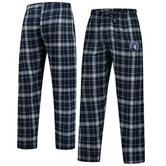 Men's Concepts Sport Navy/Gray Minnesota Timberwolves Ultimate Plaid Flannel Pants