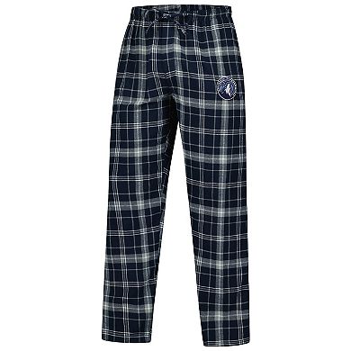 Men's Concepts Sport Navy/Gray Minnesota Timberwolves Ultimate Plaid Flannel Pants