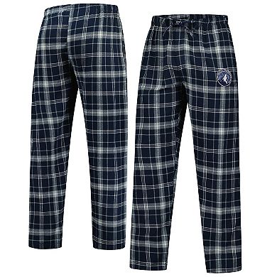 Men's Concepts Sport Navy/Gray Minnesota Timberwolves Ultimate Plaid Flannel Pants