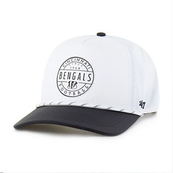 Men's '47 White/Black Cincinnati Bengals Suburbia Hitch Two-Tone Adjustable Hat