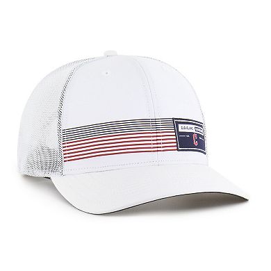 Men's '47 White Cleveland Guardians Rangefinder brrr Trucker Adjustable Hat