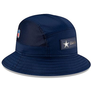 Men's New Era Navy Dallas Cowboys 2025 Sideline Bucket Hat
