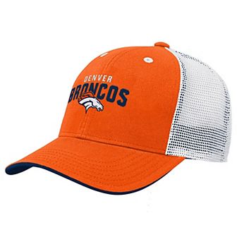 Youth Outerstuff Orange Denver Broncos Core Lockup Trucker Adjustable Hat