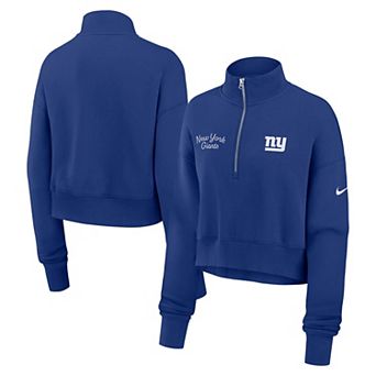 Women's Nike Royal New York Giants Primetime Phoenix Half-Zip Sweatshirt