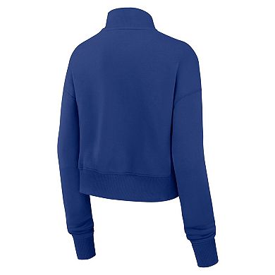 Women's Nike Royal New York Giants Primetime Phoenix Half-Zip Sweatshirt