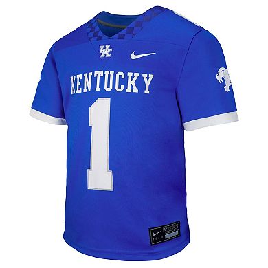 Youth Nike #1 Royal Kentucky Wildcats Untouchable Replica Game Jersey