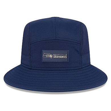 Men's New Era College Navy Seattle Seahawks 2025 Sideline Bucket Hat