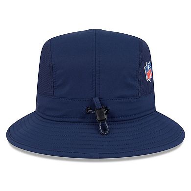 Men's New Era College Navy Seattle Seahawks 2025 Sideline Bucket Hat
