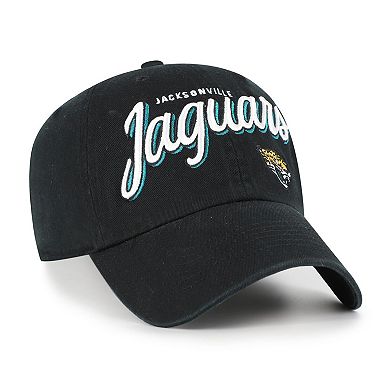 Women's '47 Black Jacksonville Jaguars Ariana Clean Up Adjustable Hat