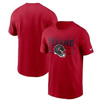Men's Nike Red Houston Texans Primetime Helmet Essential T-Shirt