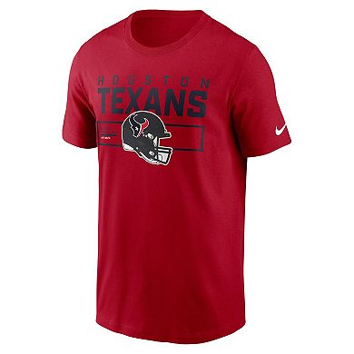 Men's Nike Red Houston Texans Primetime Helmet Essential T-Shirt