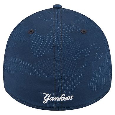 Men's New Era Navy New York Yankees Tonal Camo 39THIRTY Flex Hat