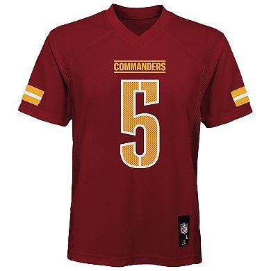 Youth Jayden Daniels Burgundy Washington Commanders Replica Player Jersey