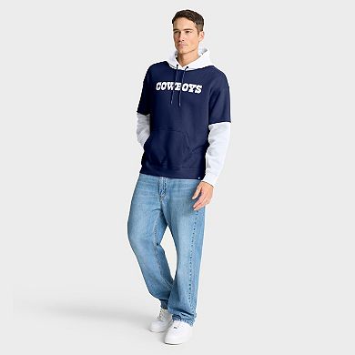 Men's Fanatics Navy Dallas Cowboys Helmet Retro Pullover Hoodie