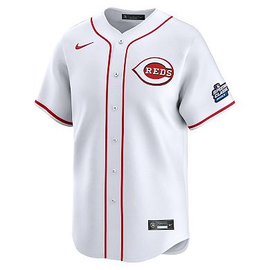 Men's Nike White Cincinnati Reds 2025 MLB Speedway Classic Home Limited Jersey
