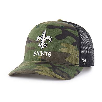 Men's '47 Camo New Orleans Saints Trucker Adjustable Hat